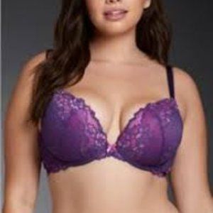 Torrid Purple Pink Lace Push up bra 42F